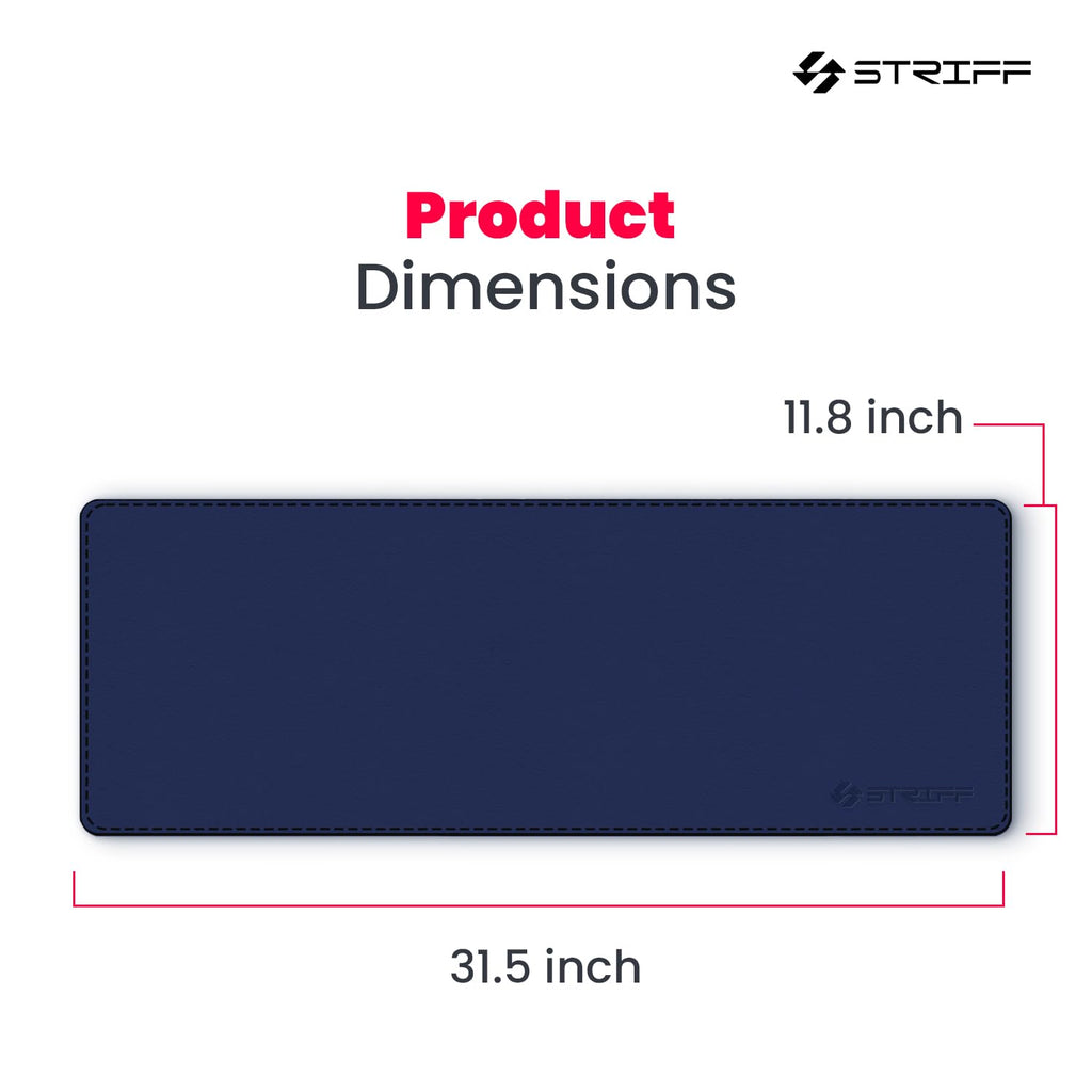 STRIFF Mousepad Mouse Mat 230X190X2mm Mouse Pad Gaming/Mouse pad for Laptop Non-Slip Rubber Base, Waterproof Surface, Premium-Textured, Compatible with Laser and Optical Mice(Black)(Pack of 2)