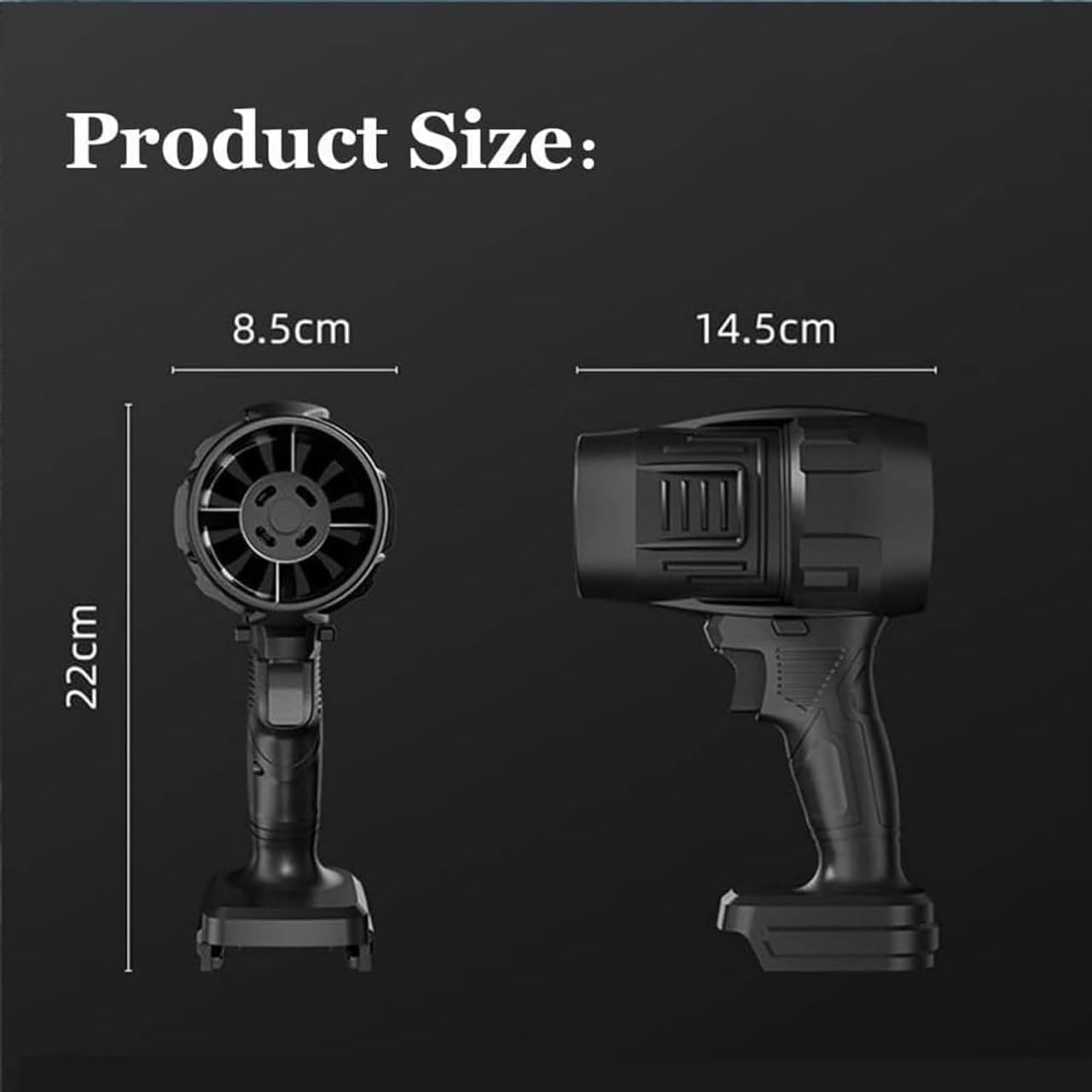 primehaven Turbodry Car Dryer, Turboglass Car Blower, Turbo Glass Blower, Portable Cordless Turbodry Plus Car Dryer, High Pressure Air Blower, Handheld Powerful Car Dryer|Rechargeable (Turbodry Car Dryer)(Double battery)