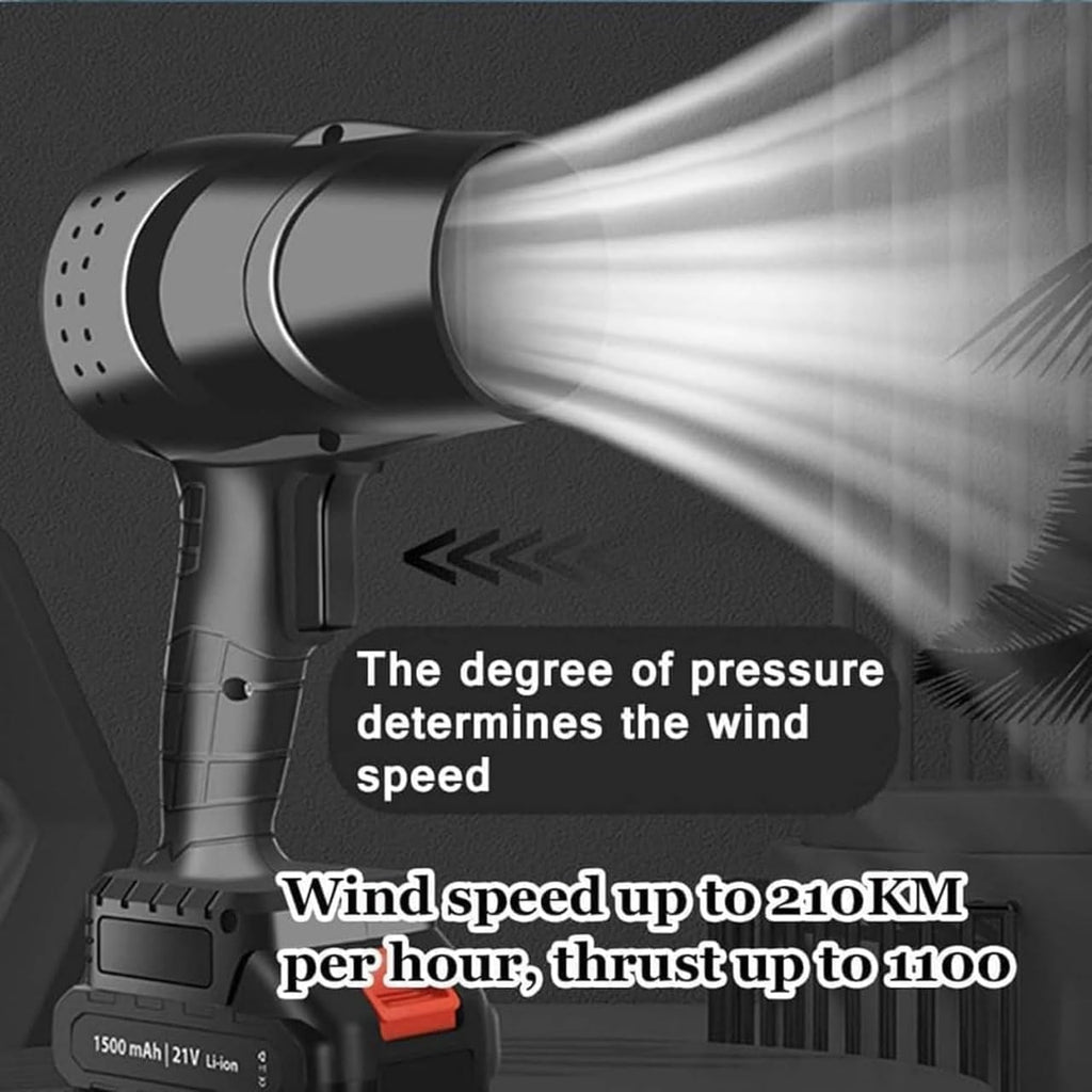 primehaven Turbodry Car Dryer, Turboglass Car Blower, Turbo Glass Blower, Portable Cordless Turbodry Plus Car Dryer, High Pressure Air Blower, Handheld Powerful Car Dryer|Rechargeable (Turbodry Car Dryer)(Double battery)
