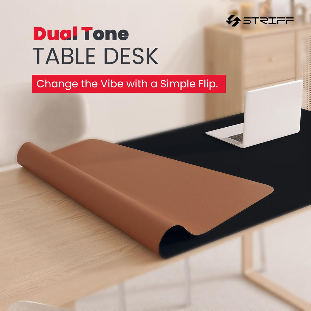 STRIFF Mousepad Mouse Mat 230X190X2mm Mouse Pad Gaming/Mouse pad for Laptop Non-Slip Rubber Base, Waterproof Surface, Premium-Textured, Compatible with Laser and Optical Mice(Black)(Pack of 2)