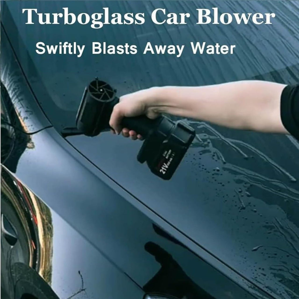 primehaven Turbodry Car Dryer, Turboglass Car Blower, Turbo Glass Blower, Portable Cordless Turbodry Plus Car Dryer, High Pressure Air Blower, Handheld Powerful Car Dryer|Rechargeable (Turbodry Car Dryer)(Double battery)