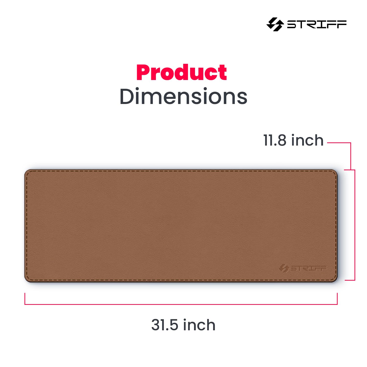 STRIFF Mousepad Mouse Mat 230X190X2mm Mouse Pad Gaming/Mouse pad for Laptop Non-Slip Rubber Base, Waterproof Surface, Premium-Textured, Compatible with Laser and Optical Mice(Black)(Pack of 2)