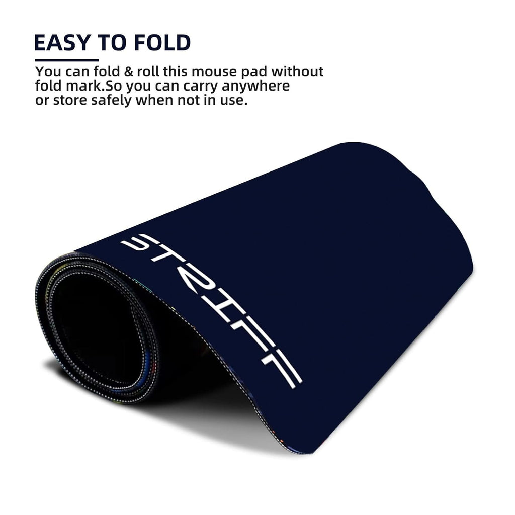 STRIFF Mousepad Mouse Mat 230X190X2mm Mouse Pad Gaming/Mouse pad for Laptop Non-Slip Rubber Base, Waterproof Surface, Premium-Textured, Compatible with Laser and Optical Mice(Black)(Pack of 2)
