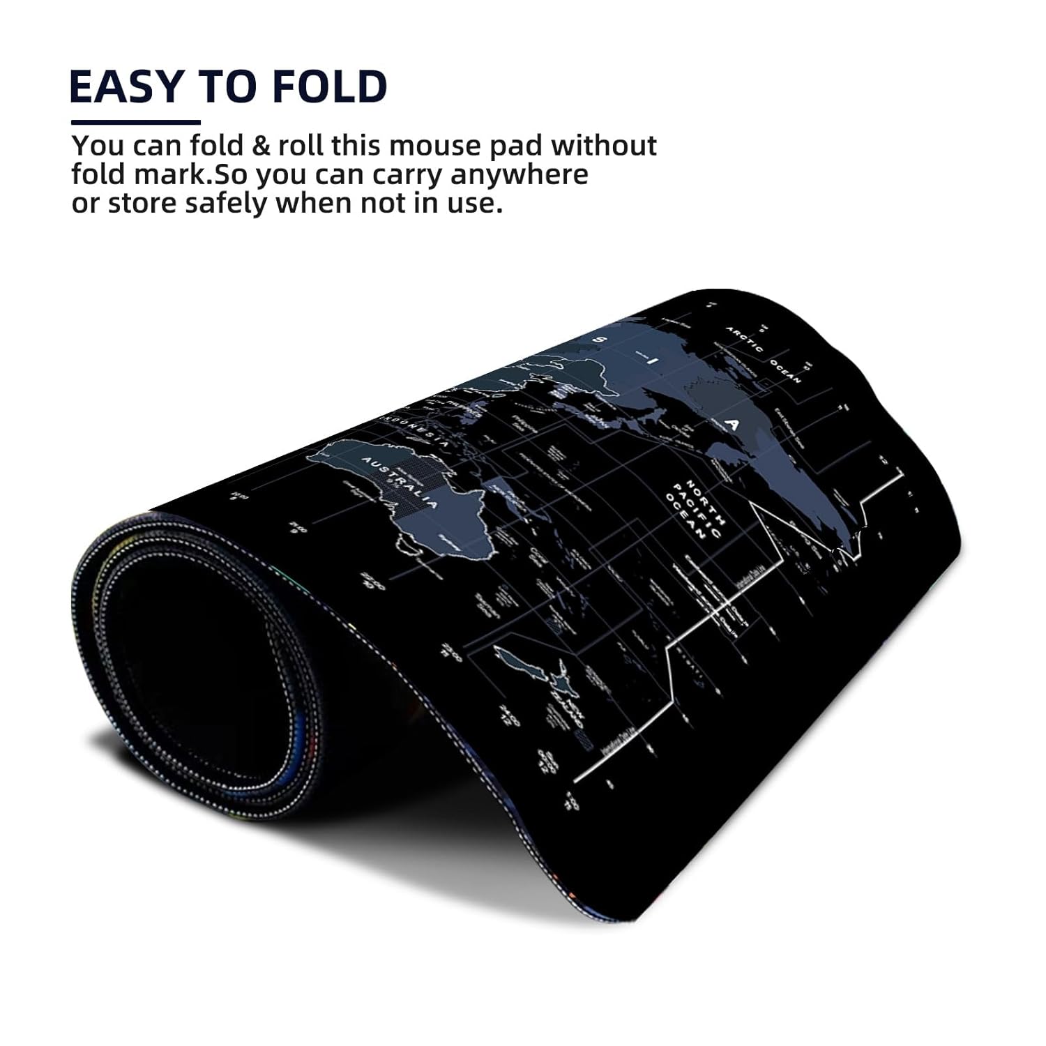 STRIFF Mousepad Mouse Mat 230X190X2mm Mouse Pad Gaming/Mouse pad for Laptop Non-Slip Rubber Base, Waterproof Surface, Premium-Textured, Compatible with Laser and Optical Mice(Black)(Pack of 2)