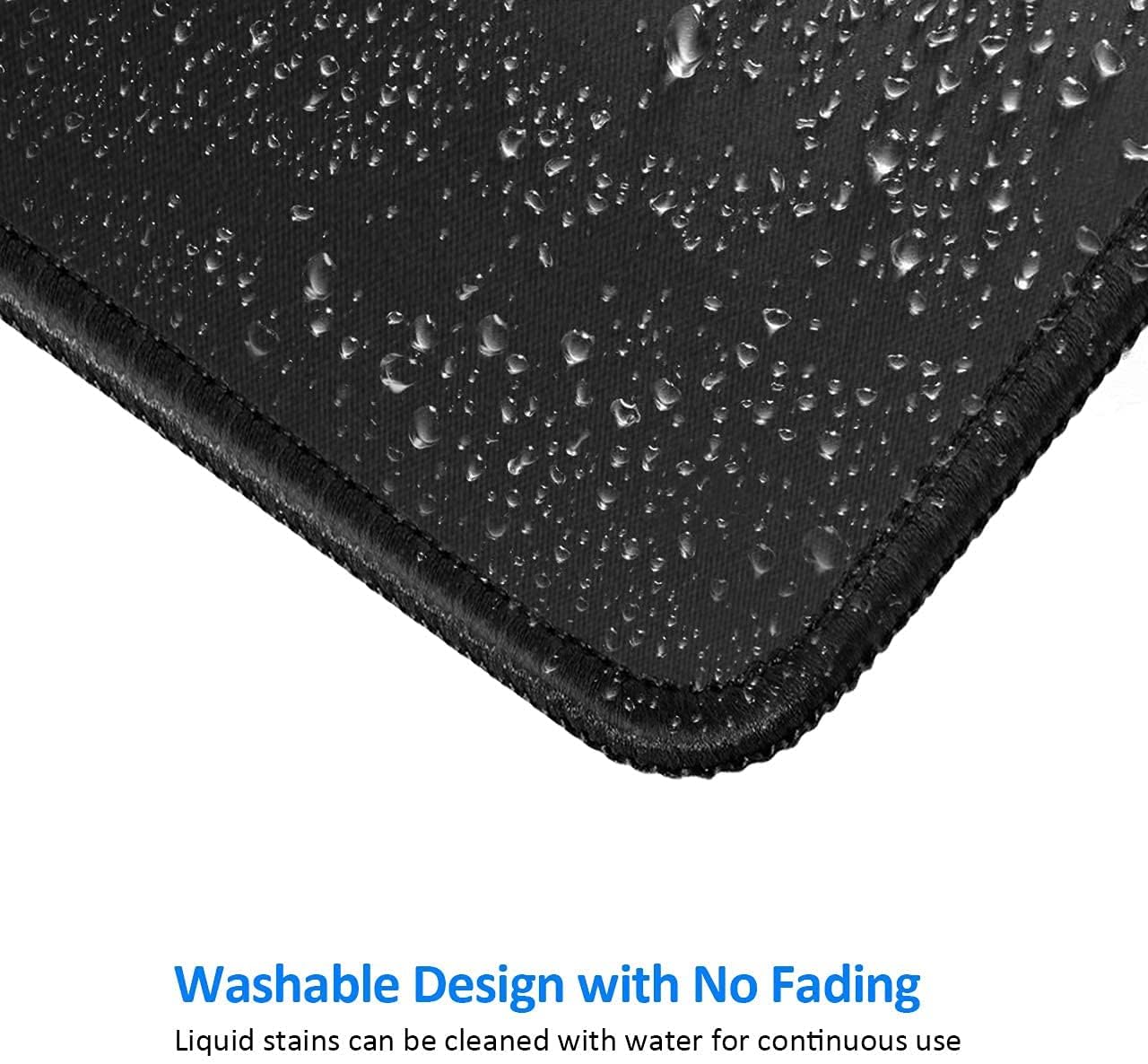 STRIFF Mousepad Mouse Mat 230X190X2mm Mouse Pad Gaming/Mouse pad for Laptop Non-Slip Rubber Base, Waterproof Surface, Premium-Textured, Compatible with Laser and Optical Mice(Black)(Pack of 2)