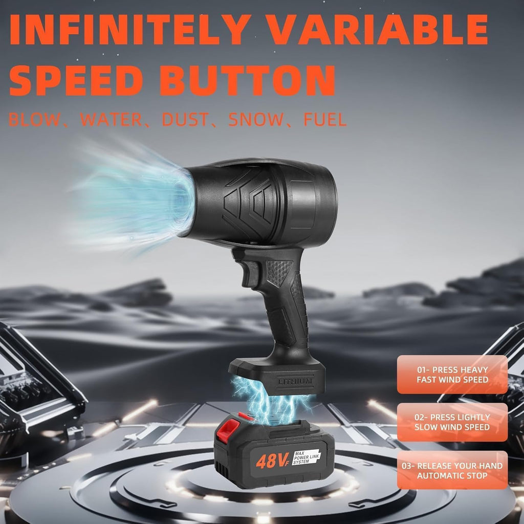 primehaven Turbodry Car Dryer, Turboglass Car Blower, Turbo Glass Blower, Portable Cordless Turbodry Plus Car Dryer, High Pressure Air Blower, Handheld Powerful Car Dryer|Rechargeable (Turbodry Car Dryer)(Double battery)