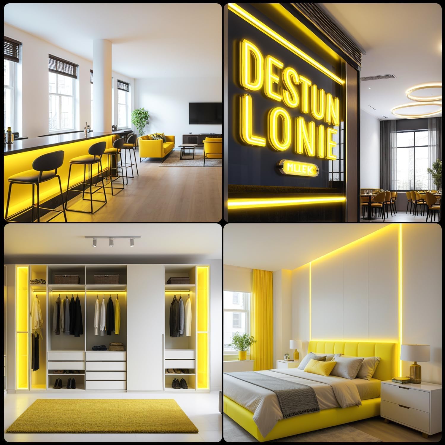 16.4 Feet Neon LED Strip Lights, with 12V Adapter, Waterproof IP65, Silicone Flexible Rope Light for Home Décor | Led Strip Lights | Neon Lights | Strip Lights | 5 Meter | (WARM-WHITE02)